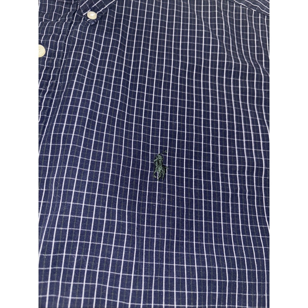 Mens Ralph Lauren Golf Tilden Short Sleeve Button Down Shirt Sz Large Check - Picture 5 of 6
